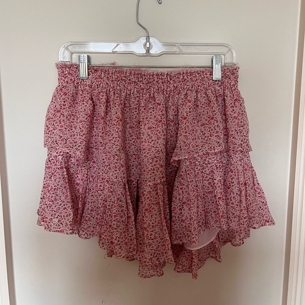 lsf rose floral skirt